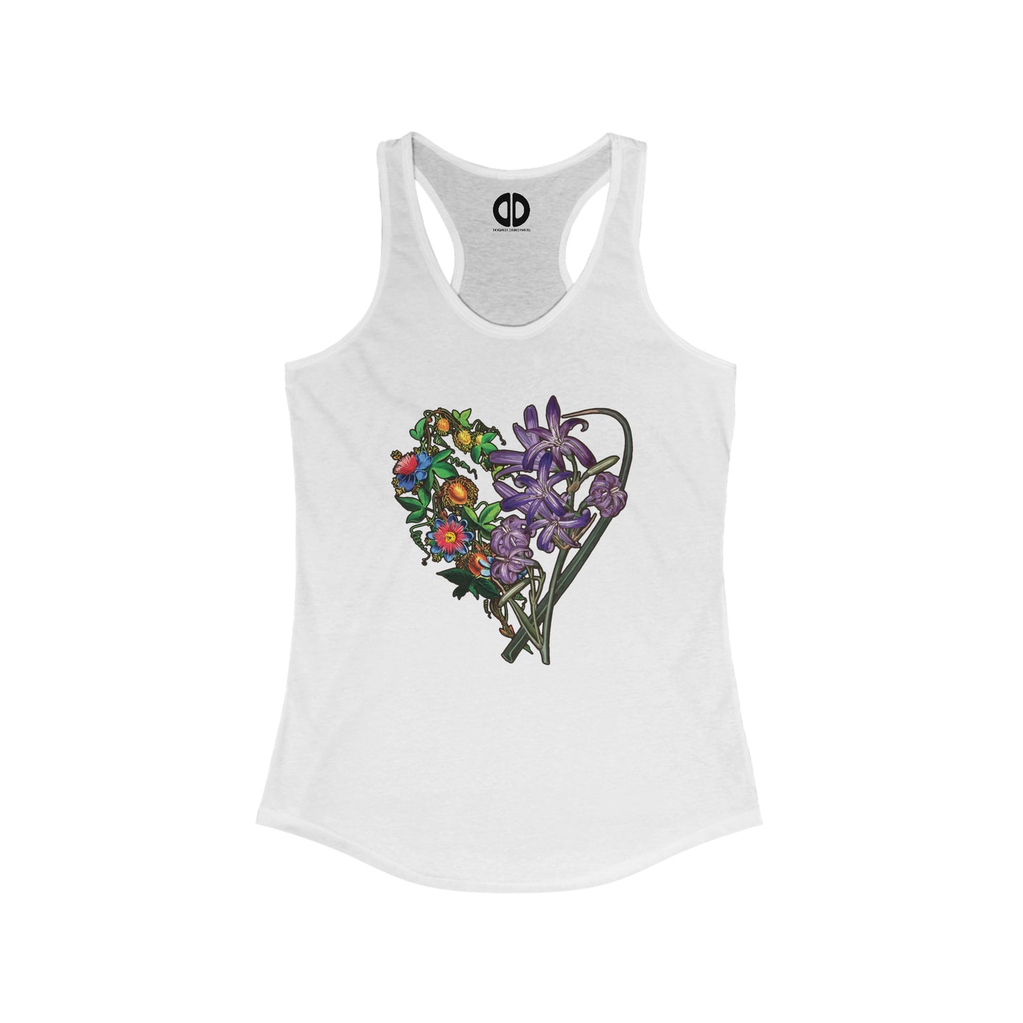 Mountain Lilly & Marie-Goujat; Heart Tank (Women's Racerback)