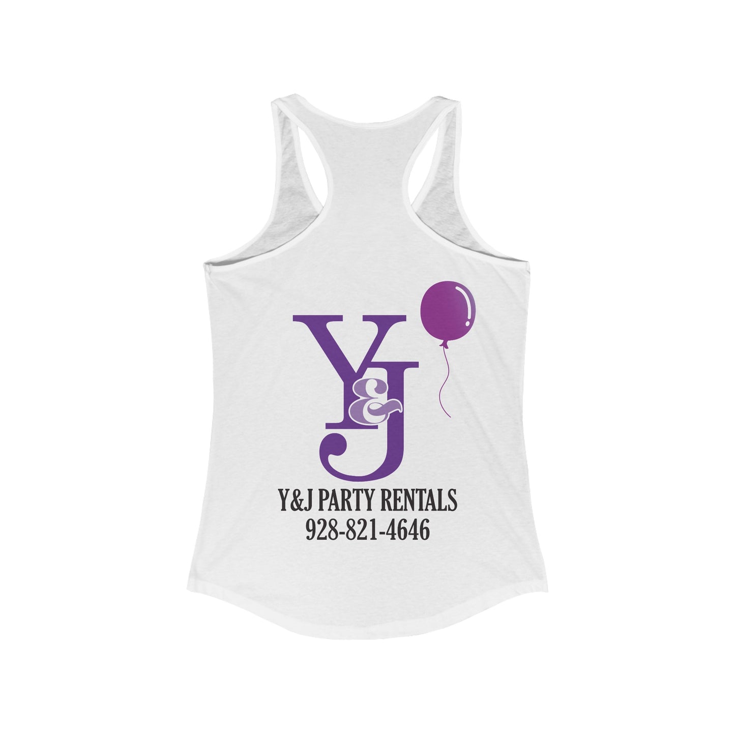 Y and J Party Rentals (Women's Racerback)