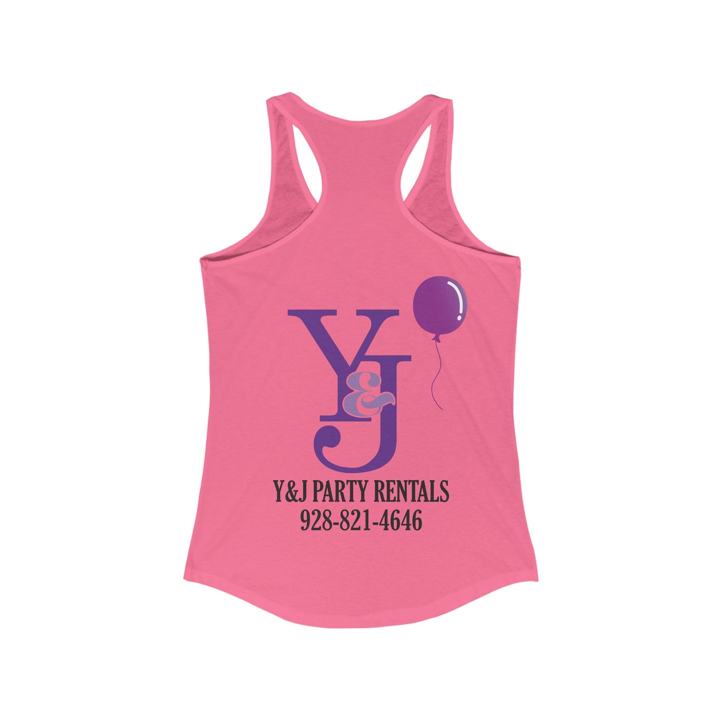 Y and J Party Rentals (Women's Racerback)