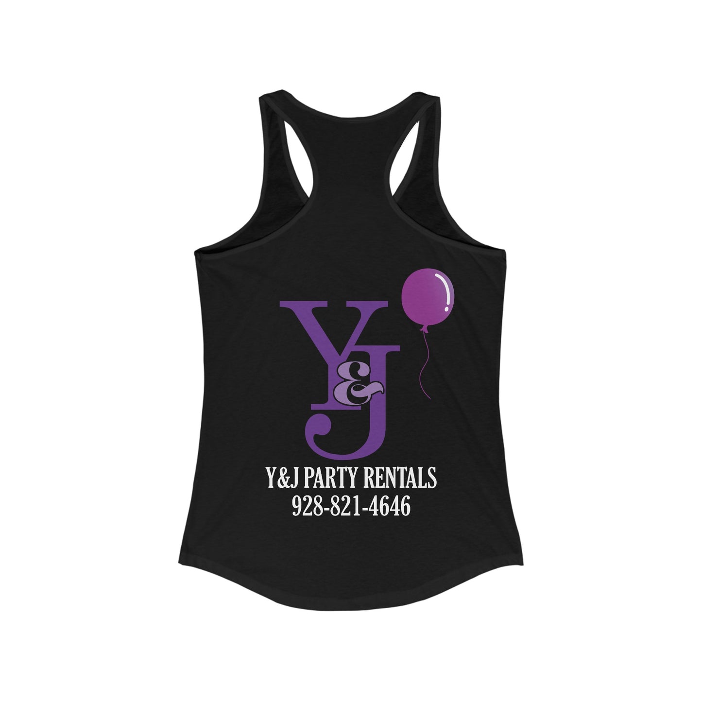 Y and J Party Rentals (Women's Racerback)