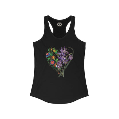 Mountain Lilly & Marie-Goujat; Heart Tank (Women's Racerback)