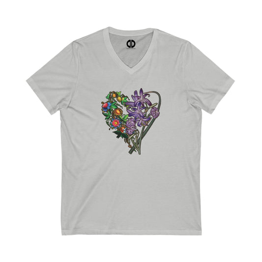 Mountain Lilly & Marie-Goujat; Heart V-Neck